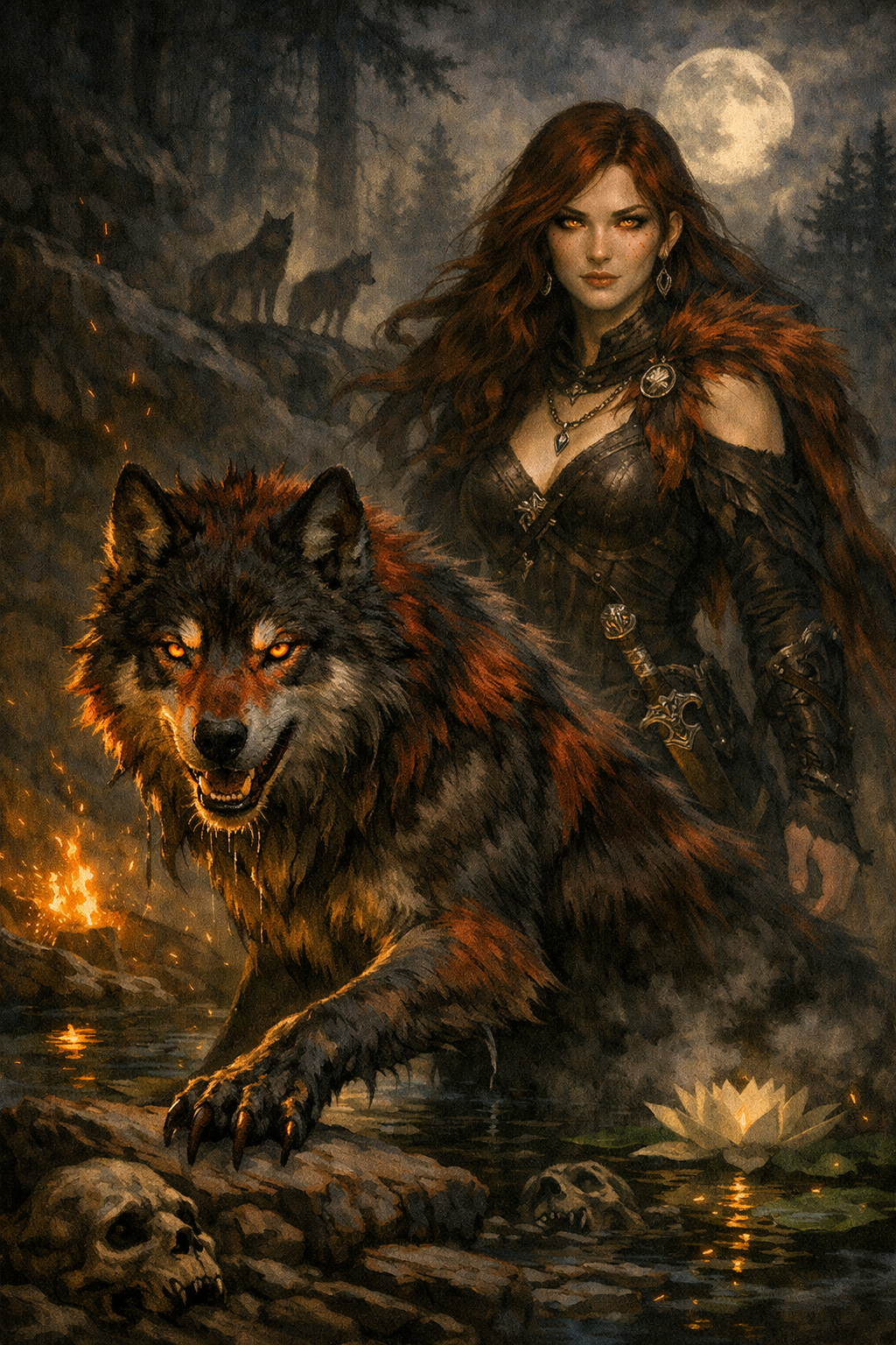 Pre-Conjure Red Wolf Shifter (image for) Pre-Conjure Red Wolf Shifter